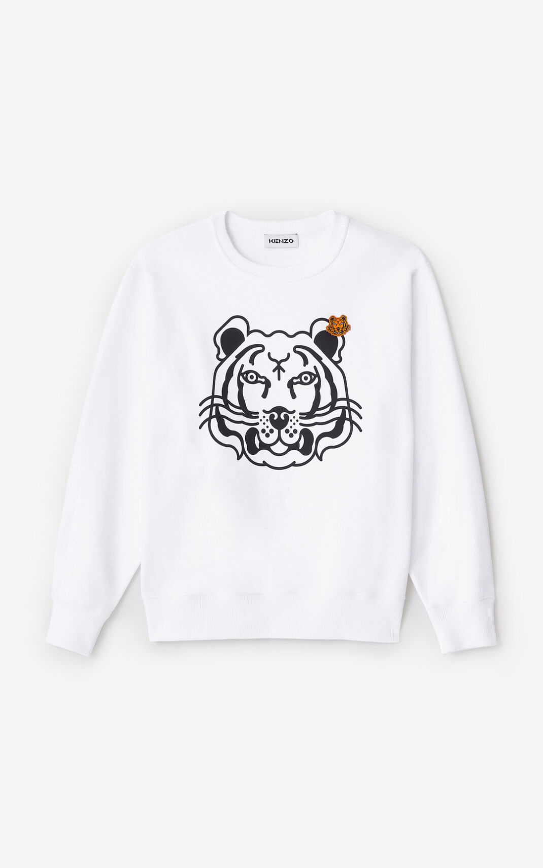 Sweat Kenzo Femme K Tiger Blanche EJRMS-8056